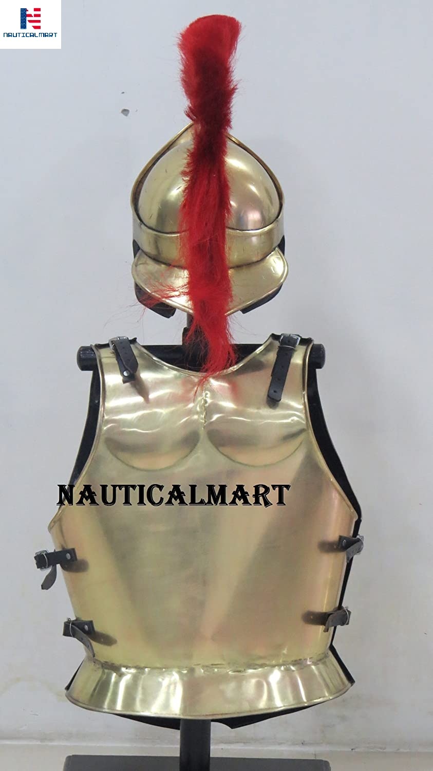 Steel Nauticalmart Medieval Knight Armor Breastplate With Spartan Helmet