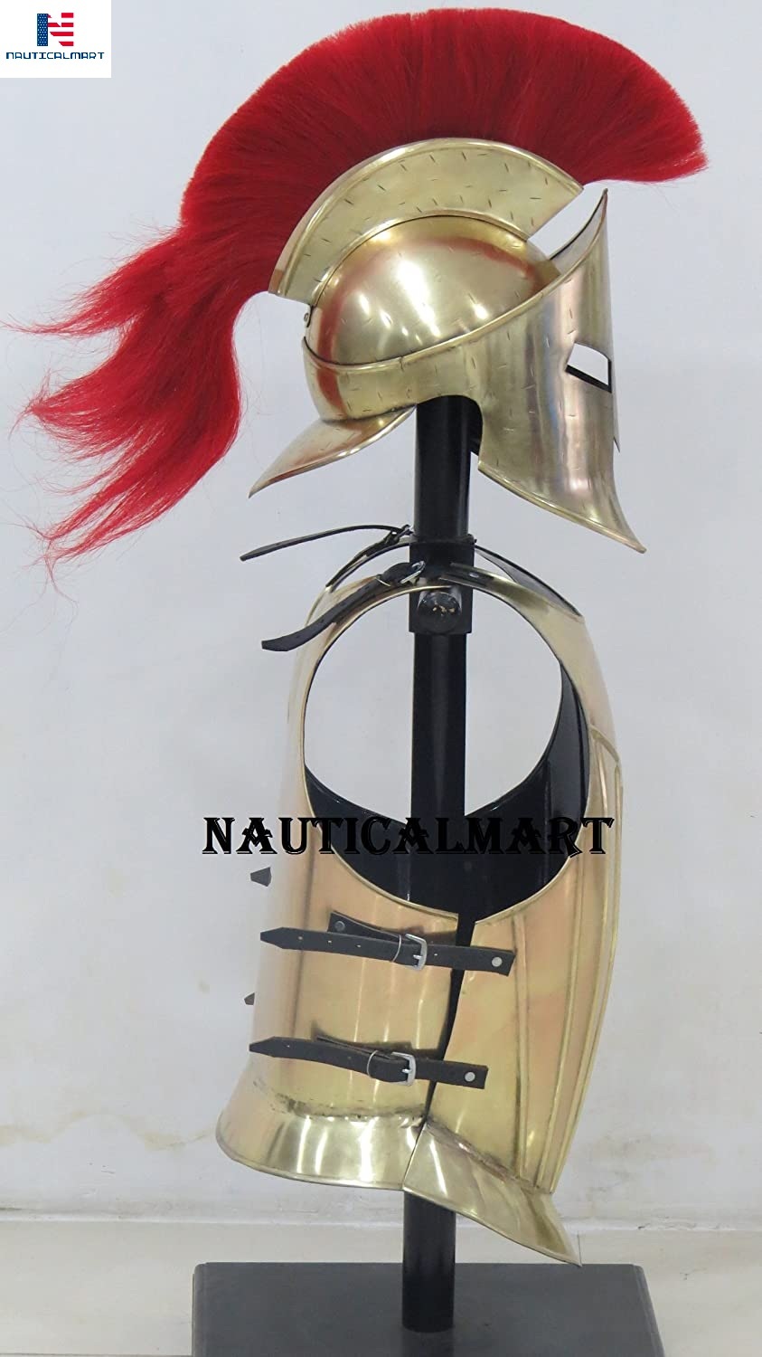 Steel Nauticalmart Medieval Knight Armor Breastplate With Spartan Helmet