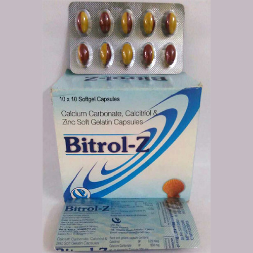 जिंक सॉफ्टजेल कैप्सूल के साथ कैल्शियम विटामिन D3 सामान्य दवाएं