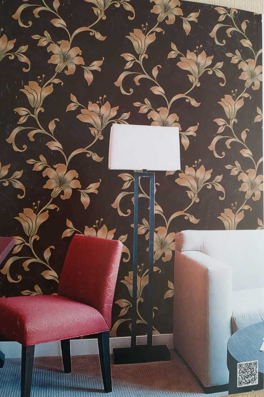 Luxury Wallpaper - Pvc Coated, 21x33 Feet | Waterproof, Washable, 3d Floral Finish