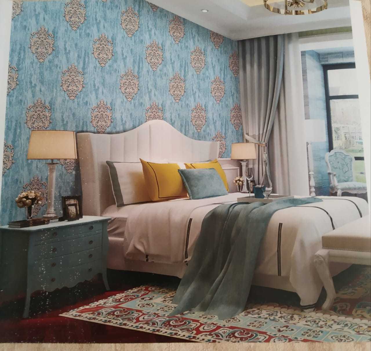 Designer Wallpaper - Pvc Coated, 21inch X 33ft | Easy To Clean, Waterproof, Joint Free, 3d Royal Look