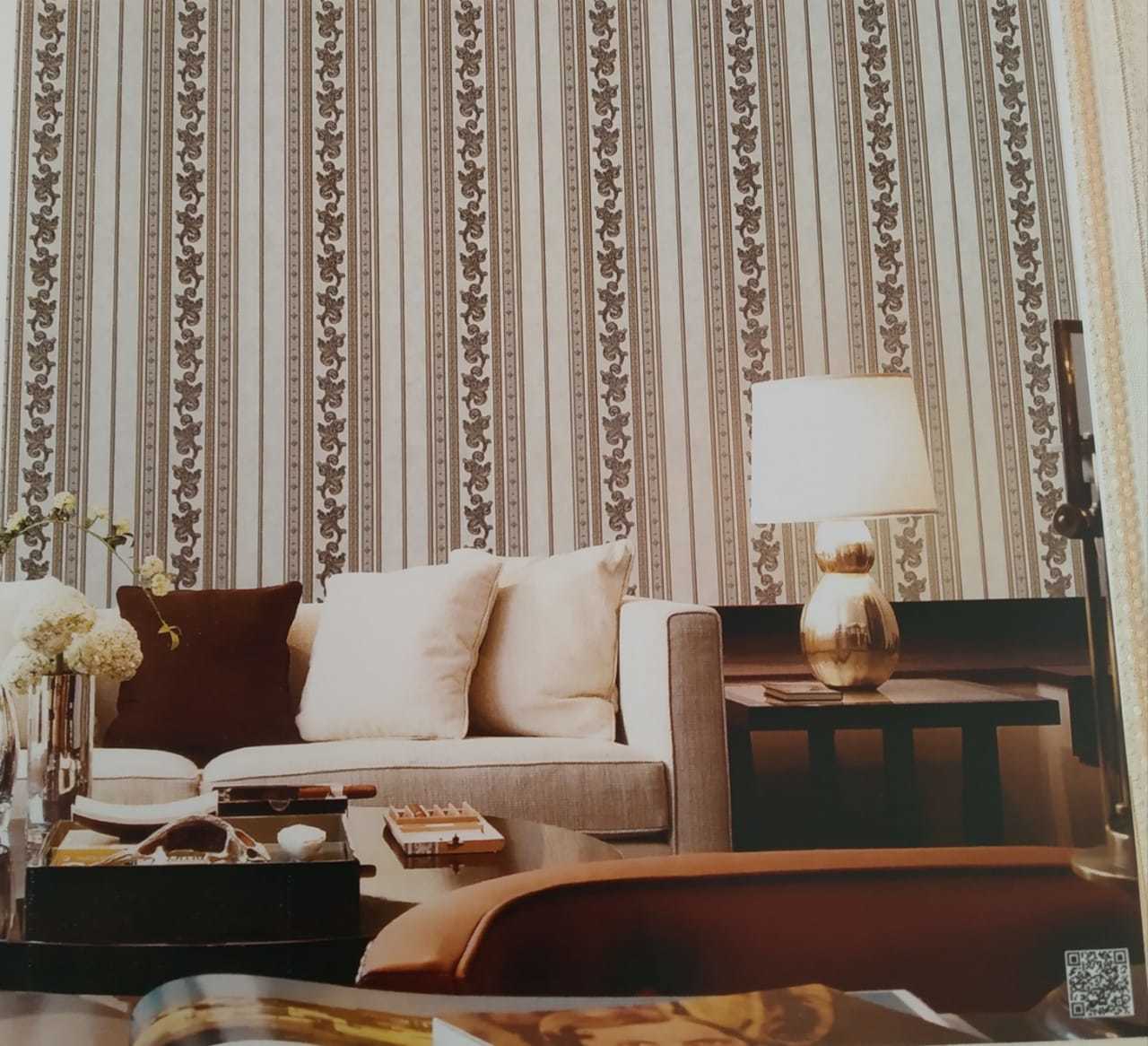 Luxury Pvc Coated Wallpaper - 21inch X 33ft | Waterproof, Joint-free, Easy To Clean, Royal 3d Design