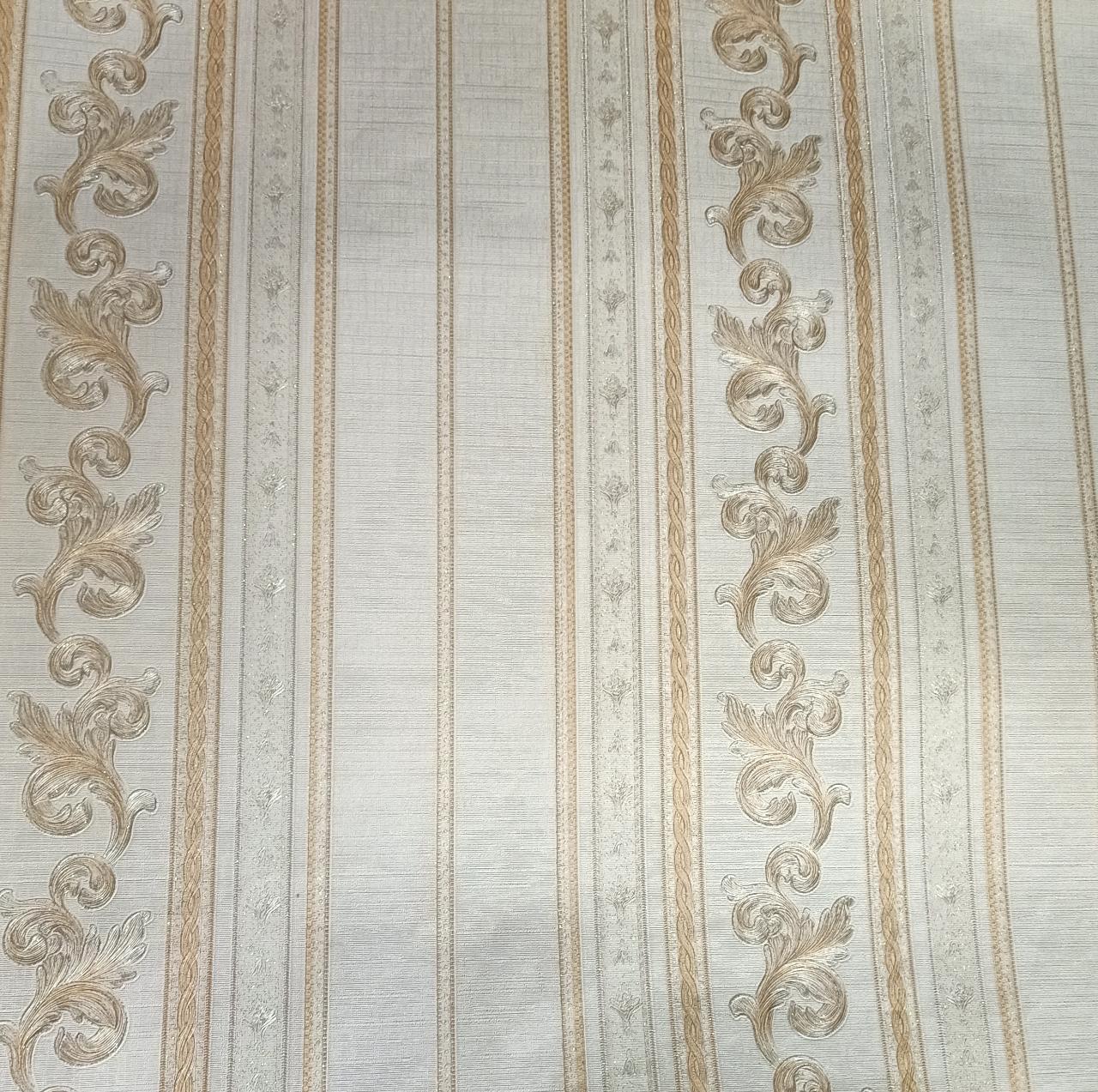 Luxury Pvc Coated Wallpaper - 21inch X 33ft | Waterproof, Joint-free, Easy To Clean, Royal 3d Design
