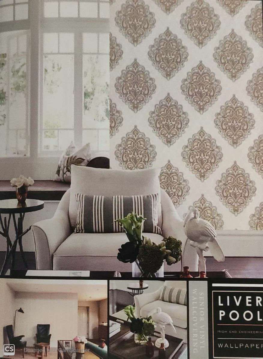 Designer Wallpaper - Pvc Coated, 21inch X 33ft | Luxury Surface Finish, External Wall Materials