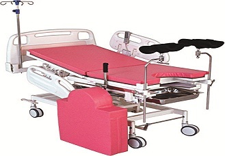Electric Delivery Tables - Stainless Steel, 2000x700x650-900mm, Electric Adjustable Backrest & Height, Foldable Safety Rails