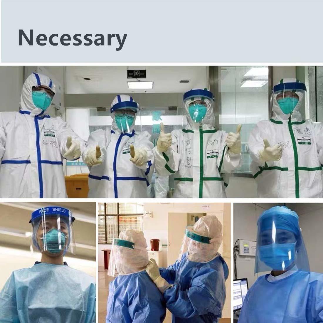 Protective Face Shield With Elastic Strap Facial Transparent Cover 300 Micron