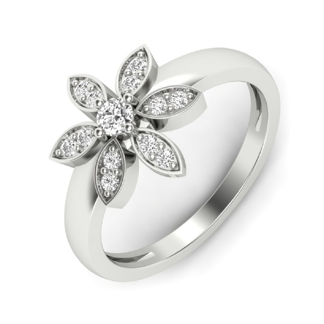 Silver Cocktail Ring For Female Gender: Women