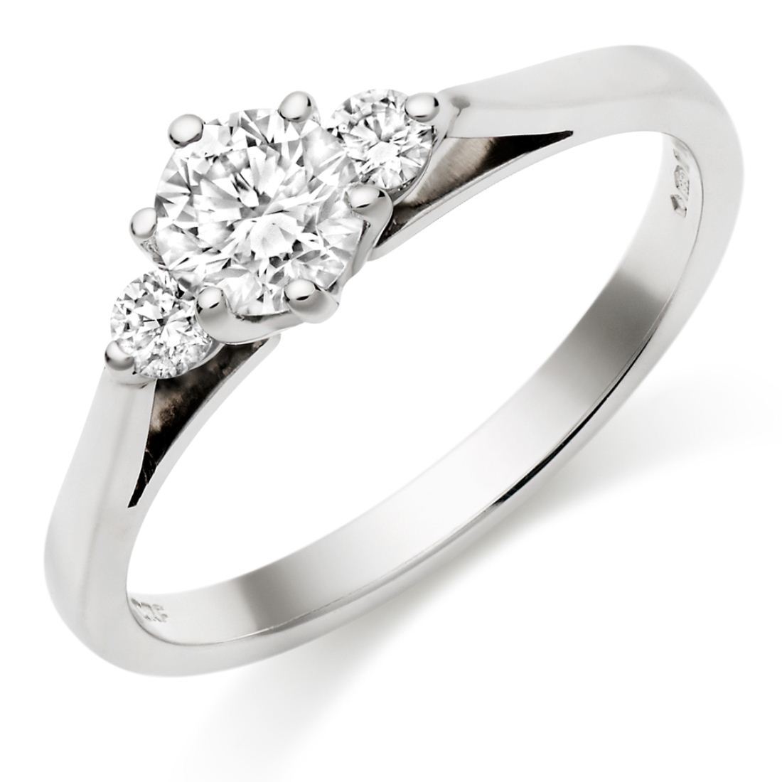 3 Stone Silver Ring Gender: Women