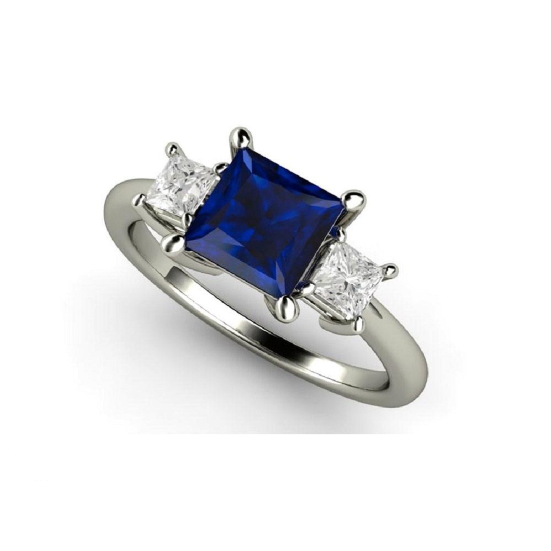 Sterling Silver 92.5 Three Stone Purity Ring - High Polish, Cubic Zirconia & Swarovski Zirconia, Ideal For Gifts Or Parties, All Us Sizes Available