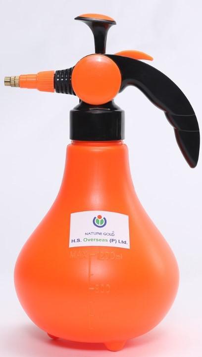 Pressure Sprayer - 3l Manual Pressure, Adjustable Nozzle, Durable Plastic, Vibrant Orange