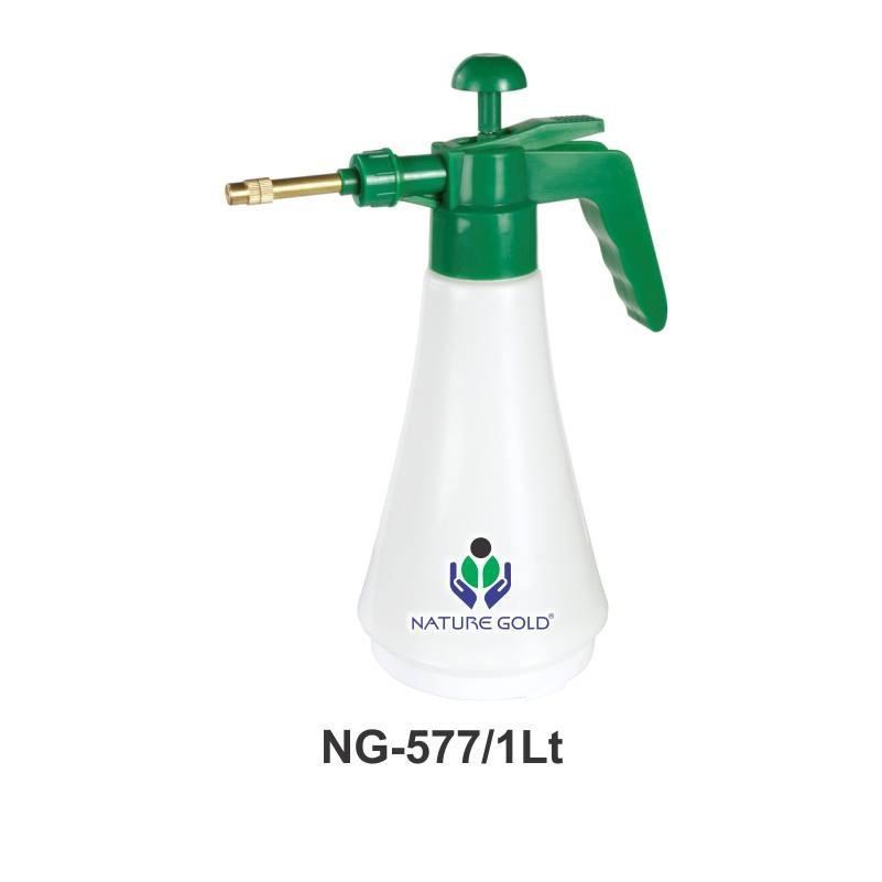 Pressure Sprayer - 3l Manual Pressure, Adjustable Nozzle, Durable Plastic, Vibrant Orange