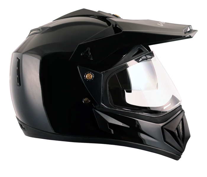 Off Road D/v Black Helmet Size: Medium And Large