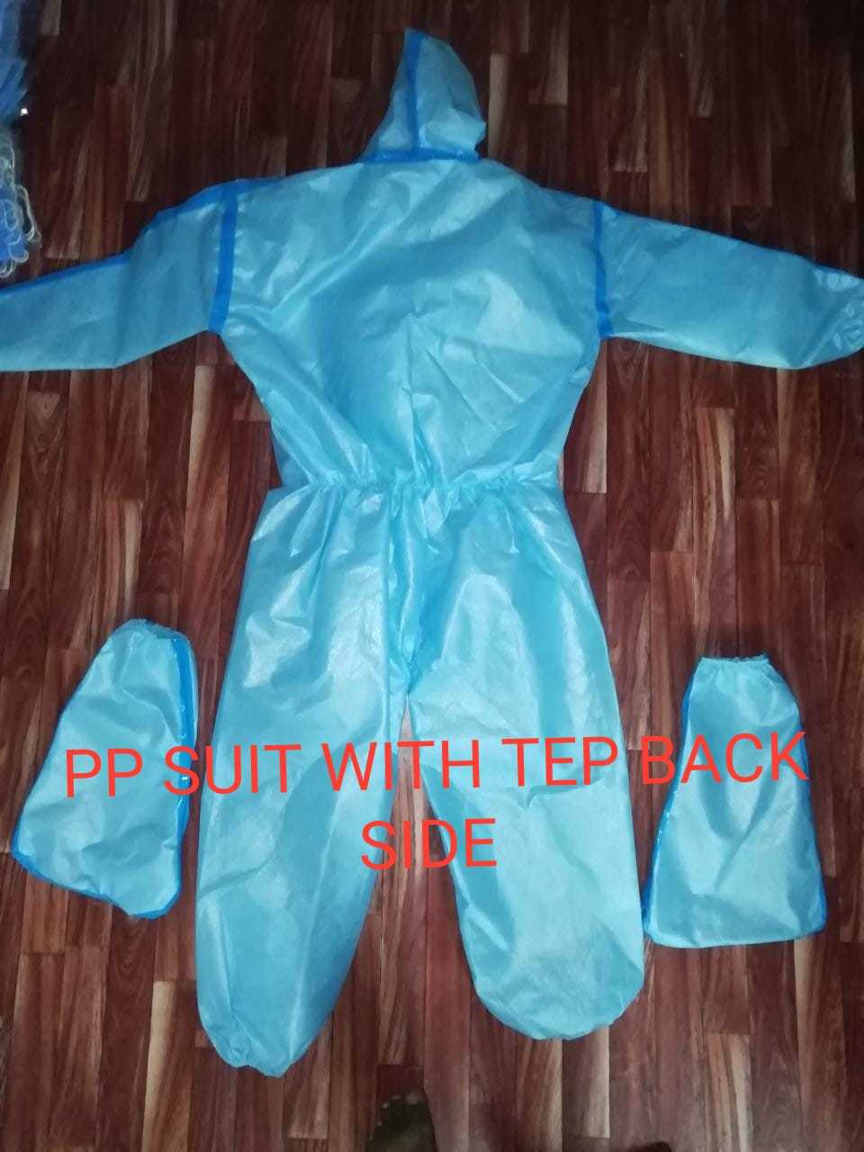 Ppe Kit - Medical Blue Disposable Gown, Sterilized, Waterproof, Recyclable, A+ Sitra Certified, Fit To Body Length, Woven Style, Square Shape