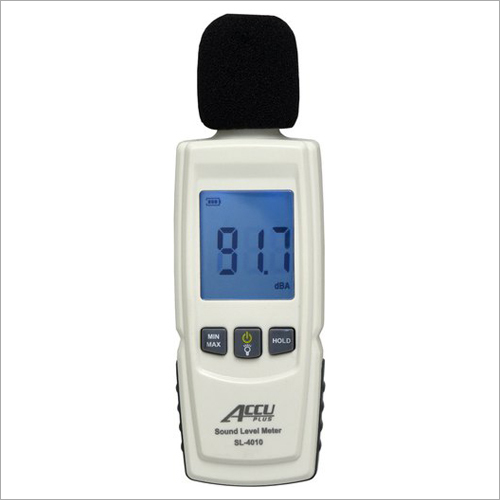 Sound Level Meter - 30 to 130 dBA Measurement Range, 1.0 dB Accuracy, 31.5Hz to 8.5kHz Frequency Range, 9V Battery Power Supply, Digital Display, 200g Weight