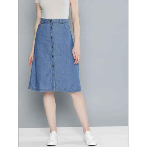 A-line Ladies Denim Skirt