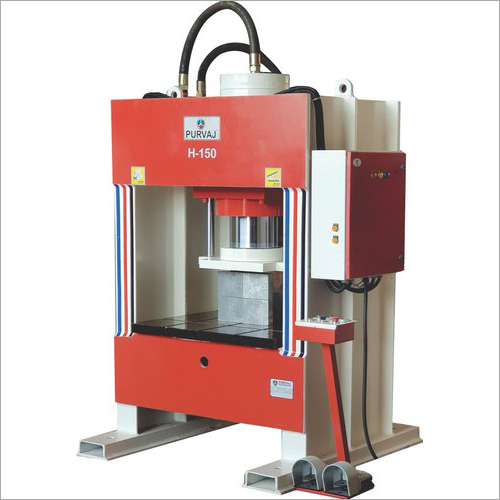 Hydraulic Power Press Machine - Metal Build, Industrial Application | 1 Year Warranty, High Durability