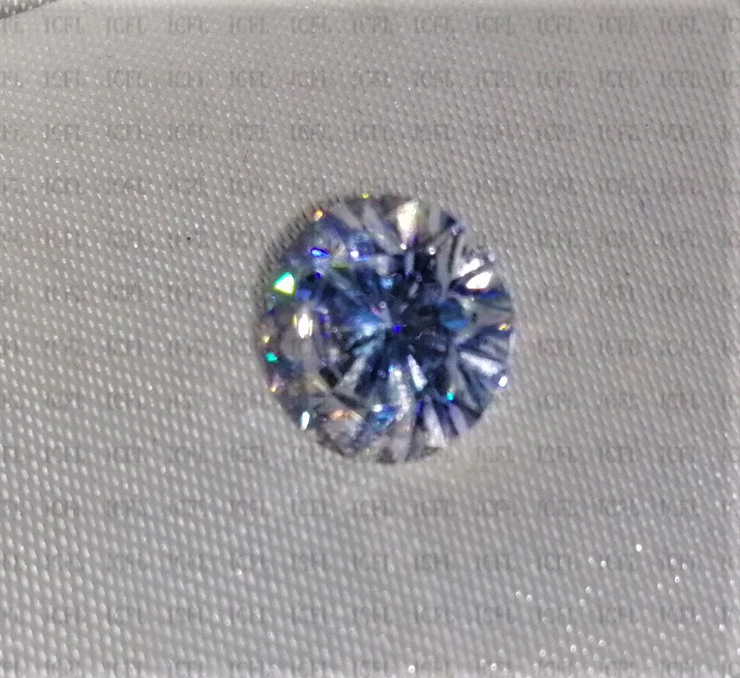 Round Cut Forever Brilliant Colorless Sparkle Moissanite - 8mm White Gemstone, Premium Quality Loose Stone With Customizable Size And Design