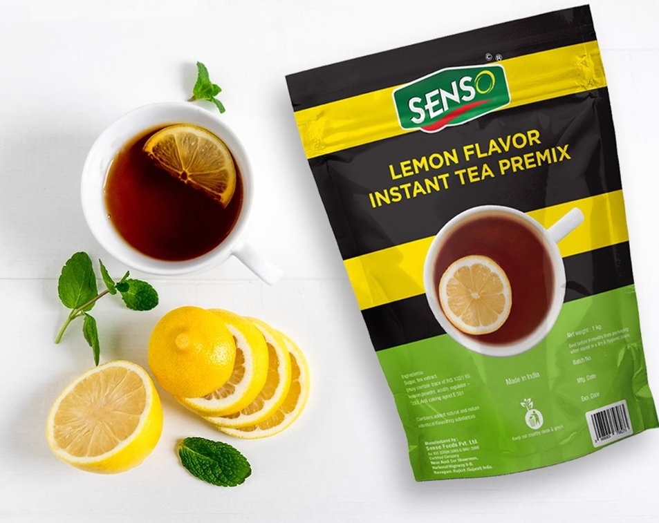 Lemon Tea Premix - Instant Powder Form, 1 Year Shelf Life | Hot And Cold Beverage With Natural Sweetness, No Preservatives Or Artificial Flavors