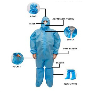 Disposable PPE Kit - Unisex, Standard Size | Protection from Germs for Hospitals, Clinics, Labs and Other Healthcare Settings