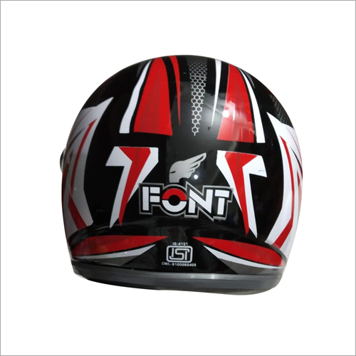 Mens Printed Full Face Helmet - Abs & Pp Material, Black Color | Breathable Padding, Neck Protector, Odor Resistant, Scratch & Uv Resistant Visor