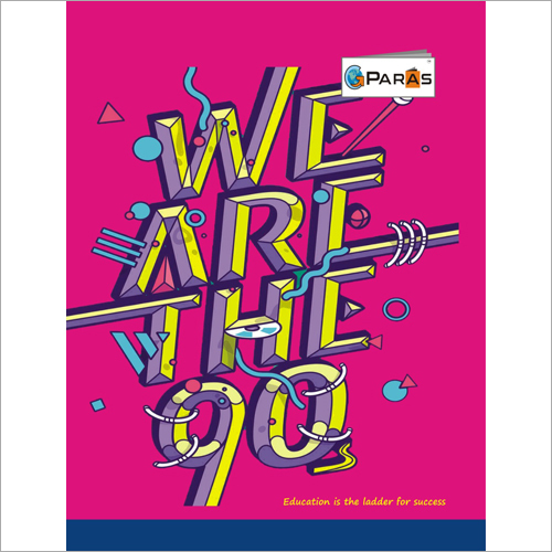Laminated Cover School Notebook - Paper Material, Rectangular Shape | Printed Lightweight Design, High Quality Durability for Writing