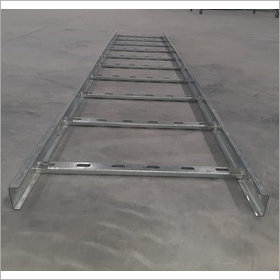Ladder Cable Tray - Gi Galvanized, 100x50x15x2 Mm, Length: 2-4 M, Side Rail Height: 125-650 Mm, Standard Thickness: 1.6 Mm | Ideal For High Volume Cable Support