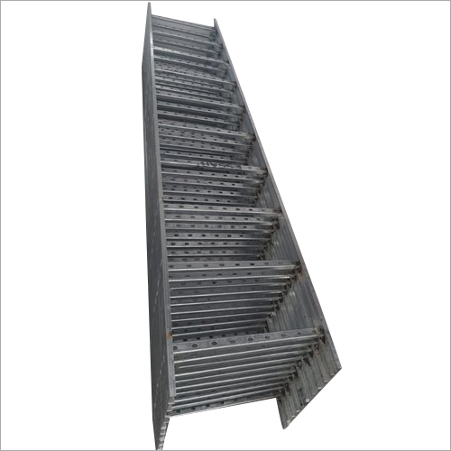 Ladder Cable Tray - Gi Galvanized, 100x50x15x2 Mm, Length: 2-4 M, Side Rail Height: 125-650 Mm, Standard Thickness: 1.6 Mm | Ideal For High Volume Cable Support