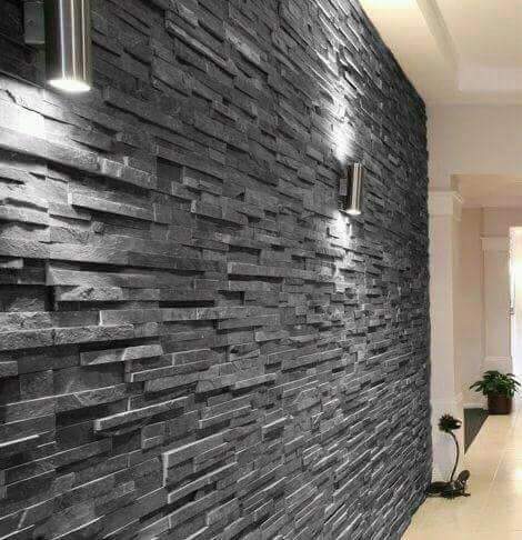 Black Slate Stone Wall Cladding