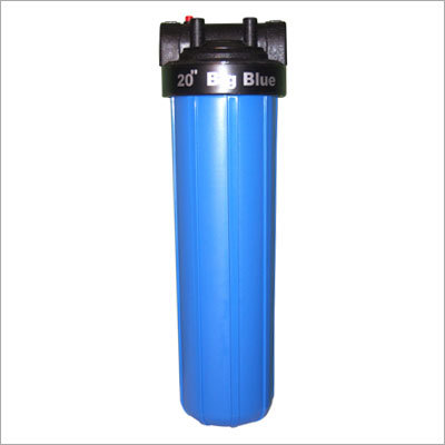 20" Big Blue Filter Housing - Polypropylene, 610mm H X 180mm W, Blue/Black | Wall Mounted Water Purifier with Easy to Use Valve, Includes Spanner and Air Release Valve