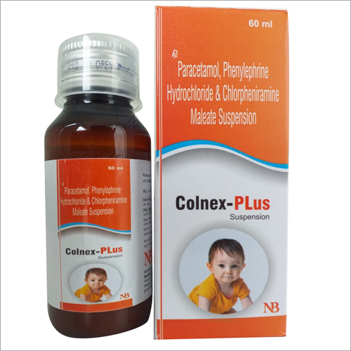 60 ml Paracetamol Phenylephrine Hydrochloride And Chlorpheniramine Maleate Suspension