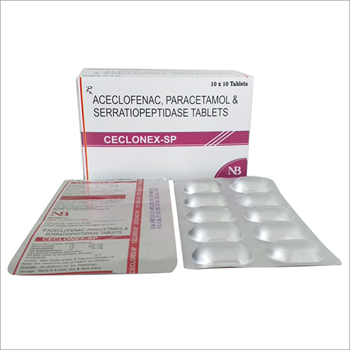 Aceclofenac Paracetamol And Serratiopeptidase Tablets