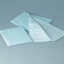 Disposable Bed Sheet - Plastic, Blue And White | Rigid Design For Enhanced Durability In Hotels And Hospitals