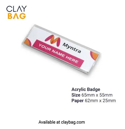 एक्रिलिक नाम बैज