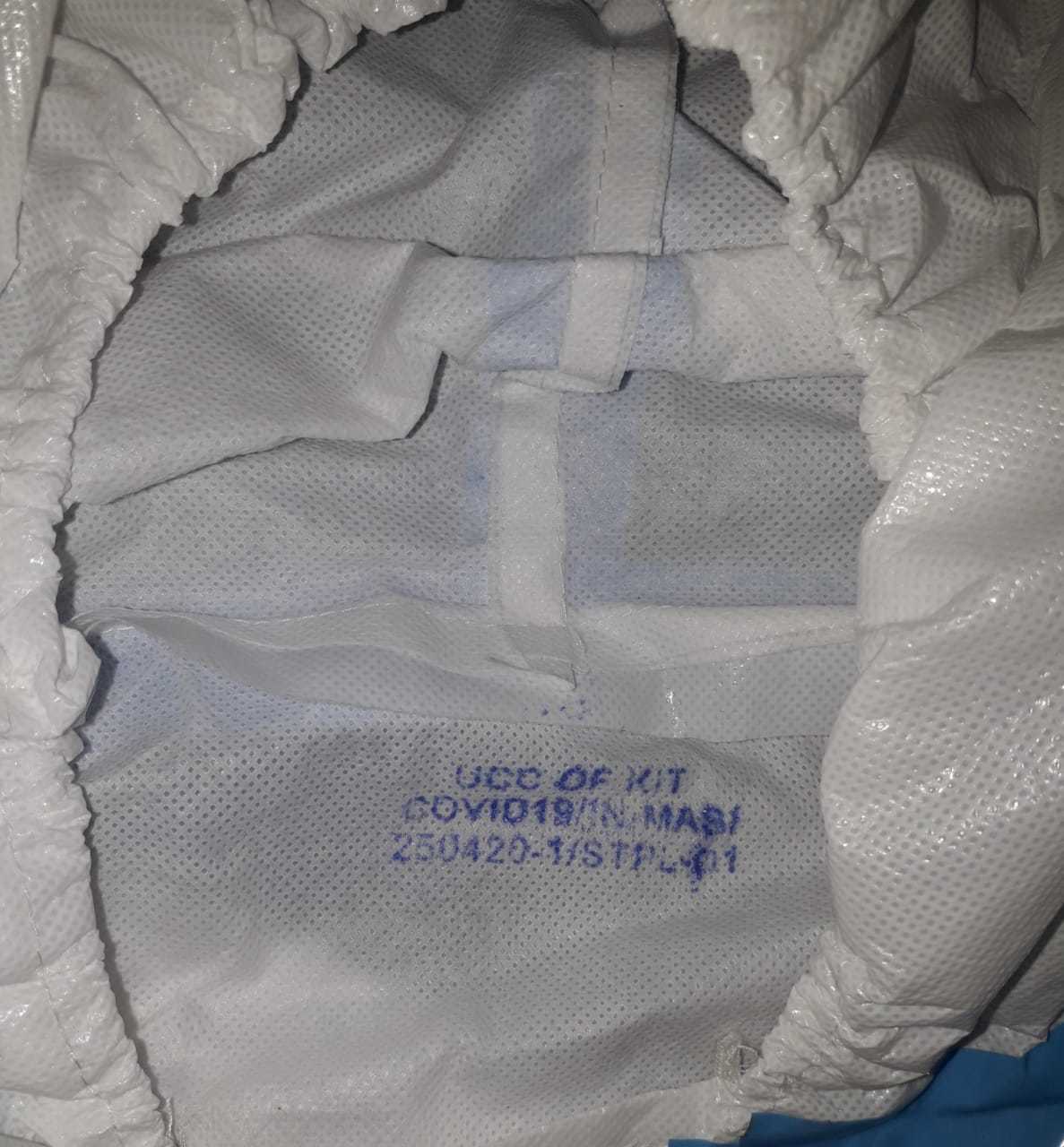 White Personal Protection Kit/ Ppe Kit