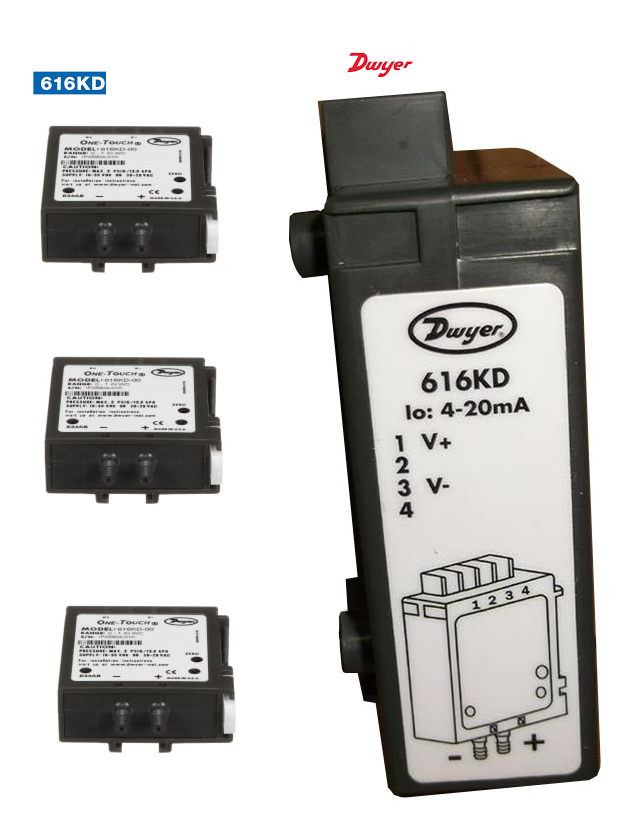 Dwyer 616kd-a-08 Differential Pressure Transmitter Accuracy: +/- 0.25% %