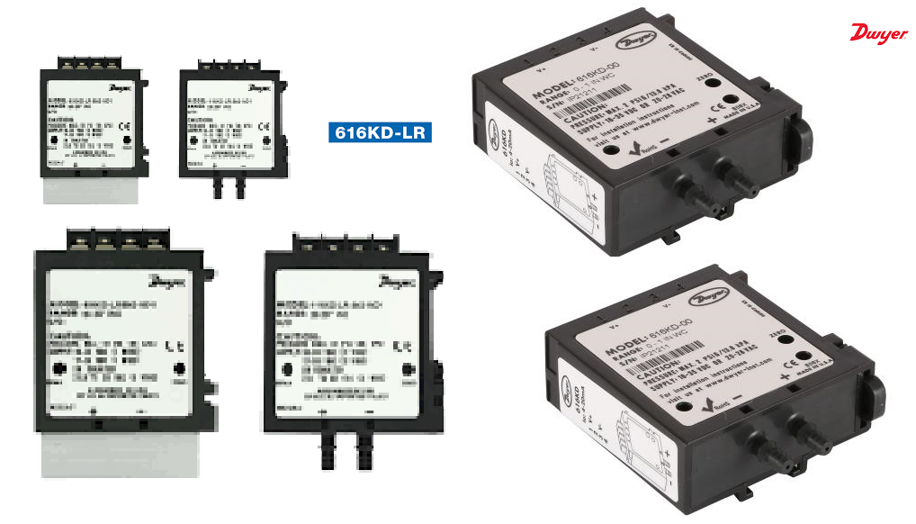 Dwyer 616kd-a-12 Differential Pressure Transmitter Accuracy: +/- 0.25% %