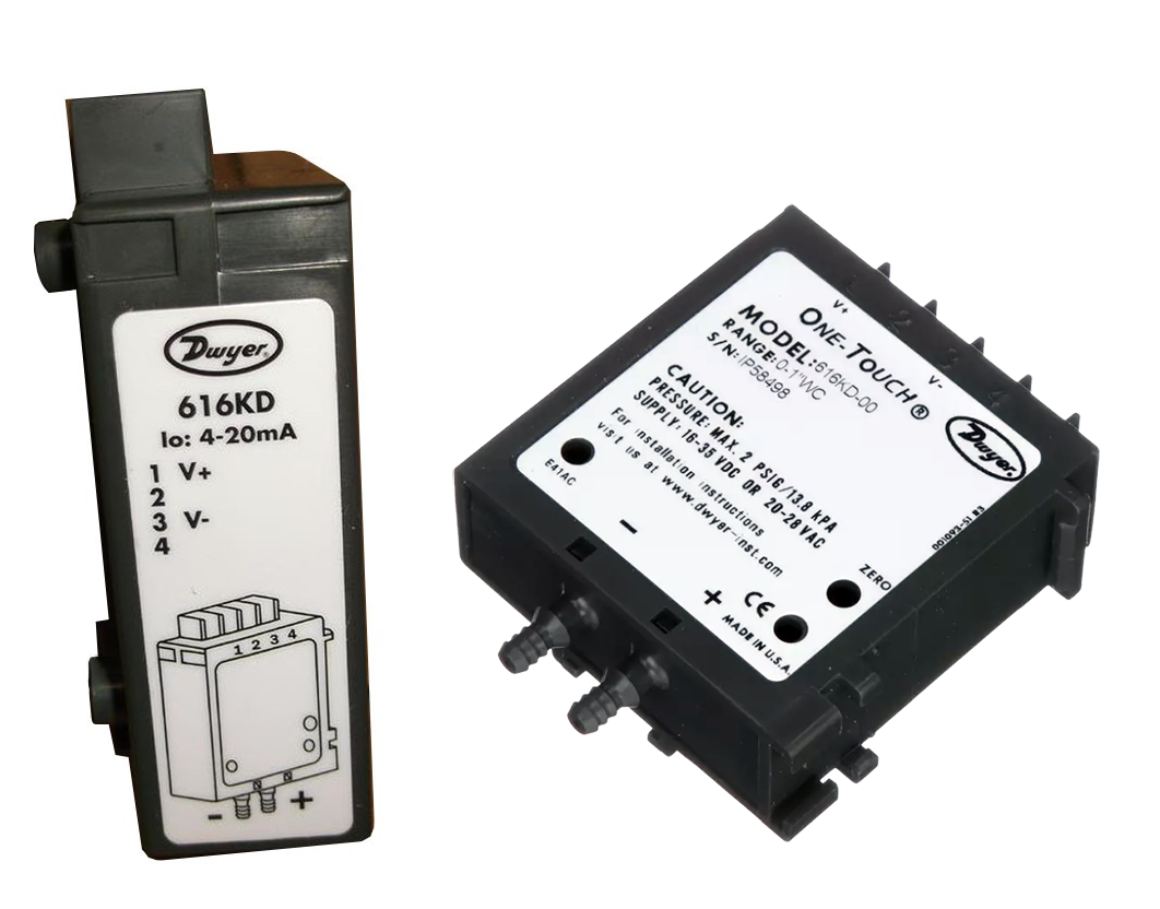 Dwyer 616kd-a-12-v Differential Pressure Transmitter Accuracy: +/- 0.25% Fs %