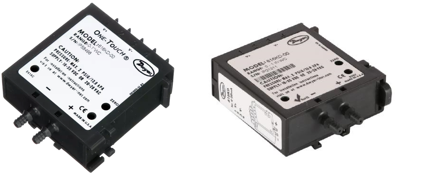 Dwyer 616kd-a-12-v Differential Pressure Transmitter Accuracy: +/- 0.25% Fs %