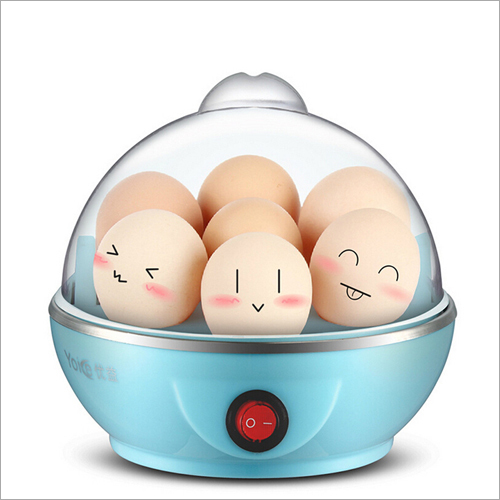7 Egg Boiler - Plastic, Compact Design | Fast Boiling with Blue Heating Plate, Ideal for Hostels and Hotels