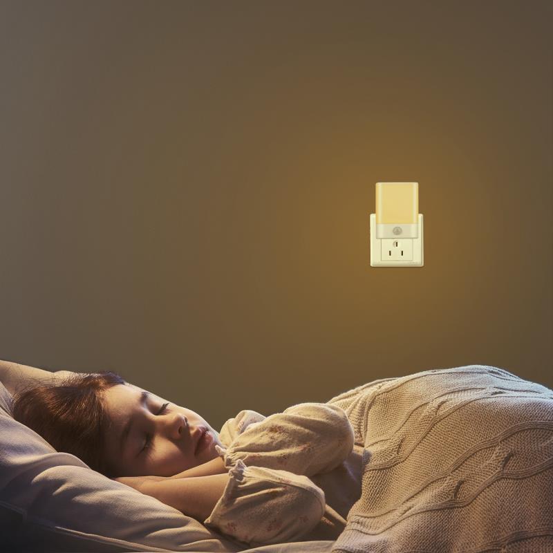 Motion Sensing Night Light - Ac 110-240v, 0.5w Power Consumption, 50,000 Hour Lifespan | Auto/off/on Toggle Switch, Warm White Led, Ideal For Indoor Use
