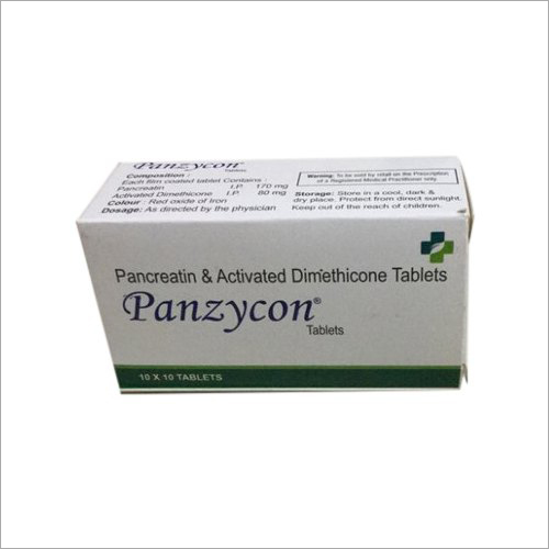 Pancreatin And Activated Dimethicone Tablets Suitable For: Suitable For All