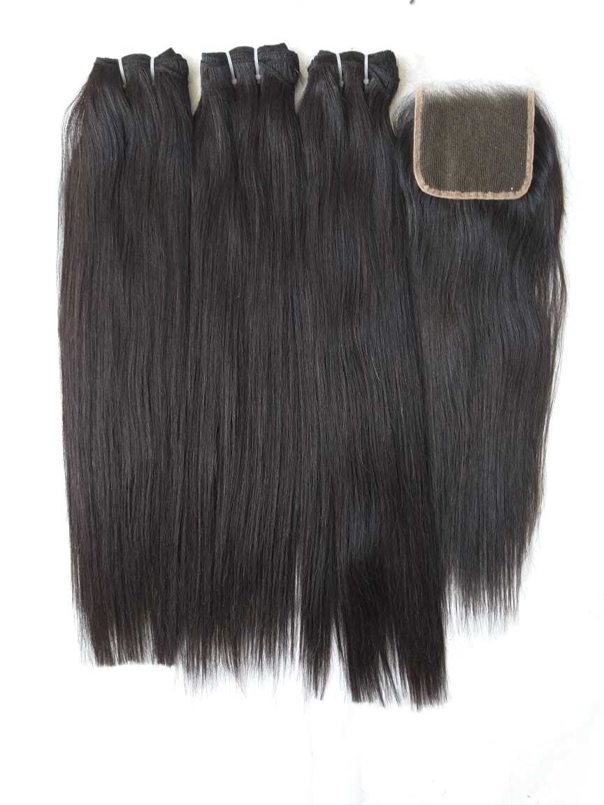 Straight Human Hair Bundles Human Hair Application: Household