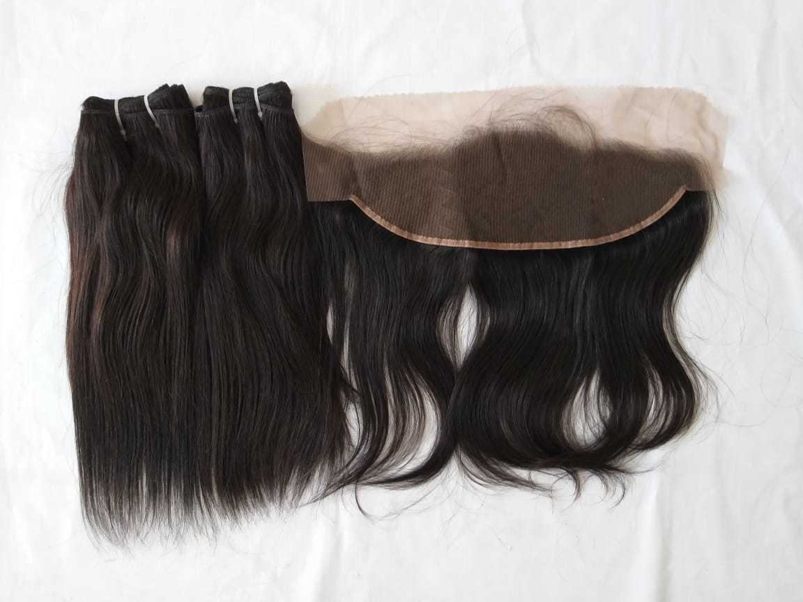 Straight Human Hair Bundles Human Hair Application: Household