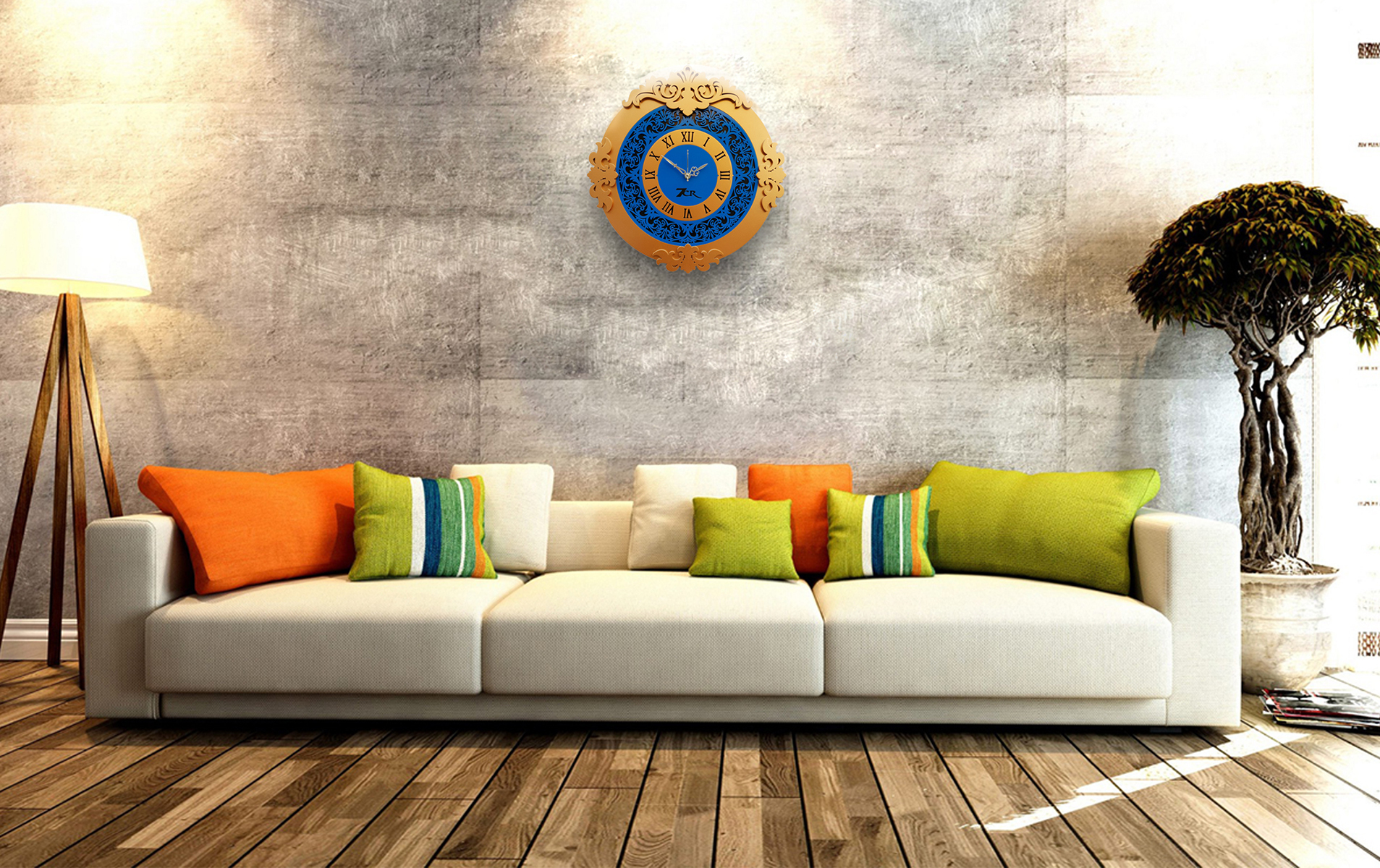 Available In Multicolour Wall Mounted Clock