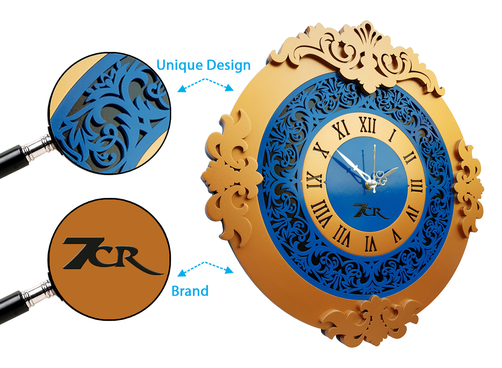 Available In Multicolour Wall Mounted Clock