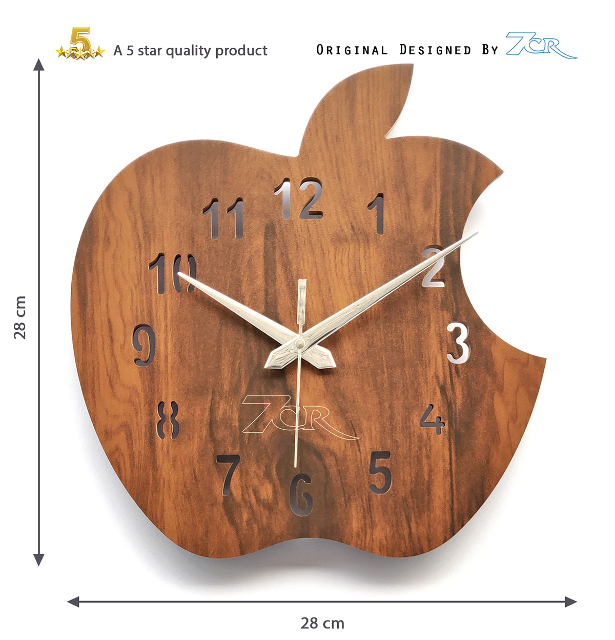 Apple Shape Wall Clock