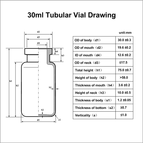 30ml Tubular Vial CN