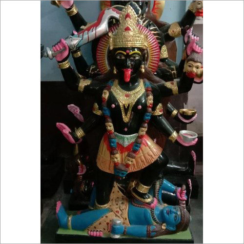 Black Marble Kali Maa Statue Size: 24 Inch