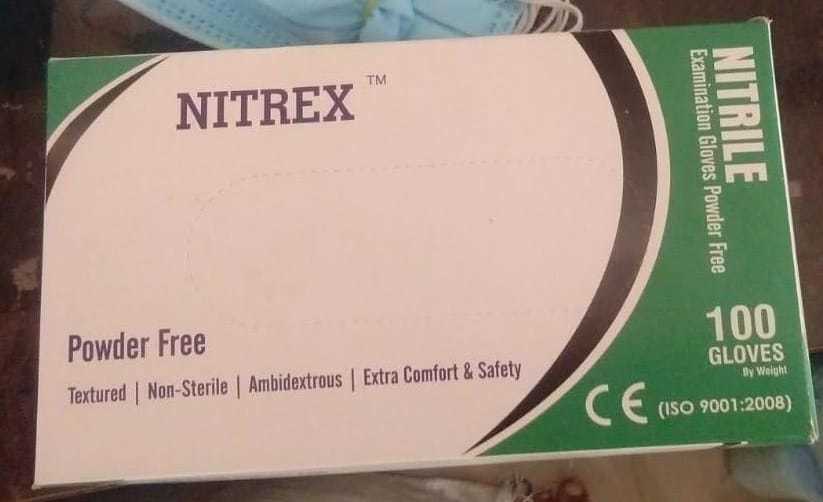 Nitrile Gloves - Powder Free, Blue Color | Durable, Comfortable, Versatile Design