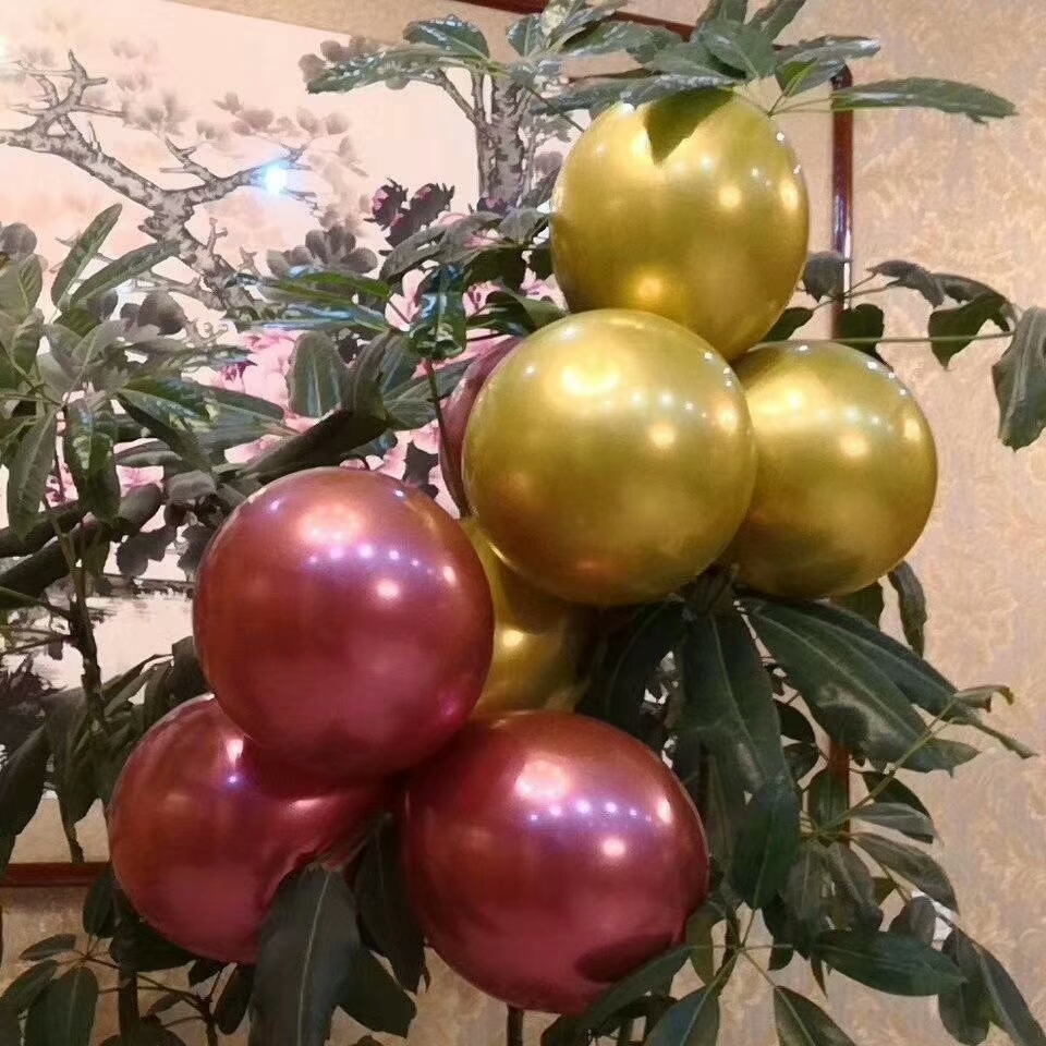 10inch 1.8g Chrome Latex Balloon - Color: 10colors